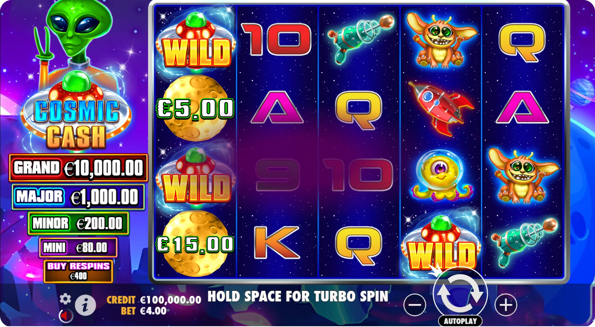 Juega a Cosmic Cash Ahora