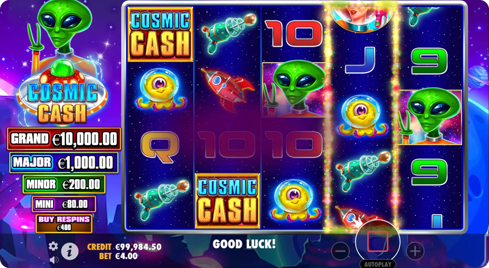 Juega Gratis a Cosmic Cash